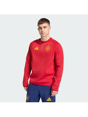 adidas adidas Bluza Spain Tiro Travel Crew Czerwony Regular Fit