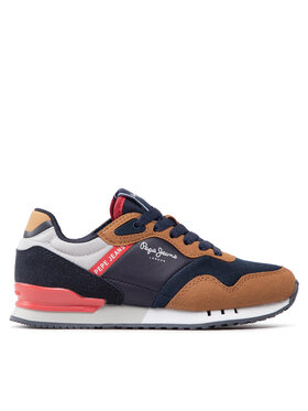 Pepe Jeans Pepe Jeans Tenisice London One Basic B PBS30540 Tamnoplava
