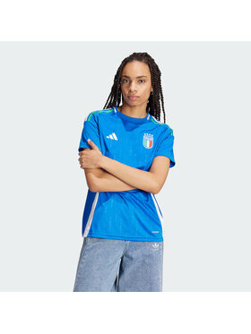 adidas adidas Koszulka techniczna Italy 24 Home Jersey Błękitny Regular Fit