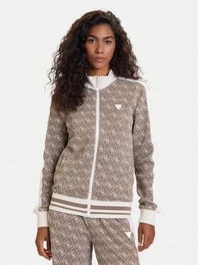 Guess Guess Bluză V5BQ16 K1990 Maro Regular Fit