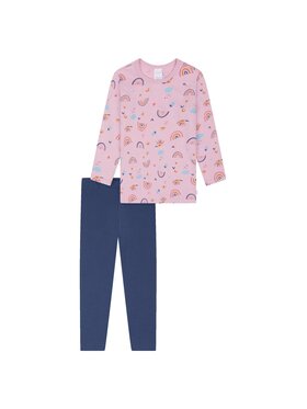 SCHIESSER SCHIESSER Piżama 31030 Różowy Comfort Fit