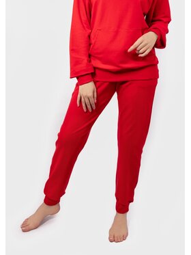 DKaren Sport DKaren Sport Spodnie materiałowe D-K-B2 Czerwony Classic Fit