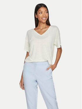 Vila Vila T-shirt Abella 14089540 Bijela Relaxed Fit