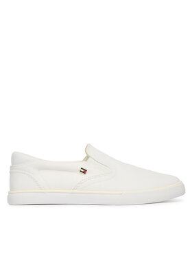 Tommy Hilfiger Tommy Hilfiger Tenis superge Th Low Profile Slip On FW0FW09103 Bela