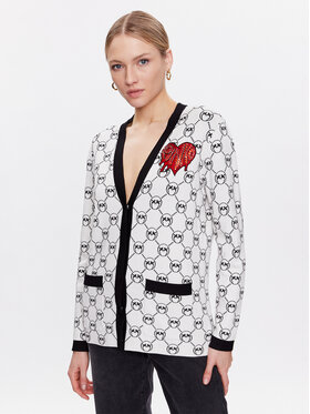 Pinko Pinko Kardigan Tecnezio 100446 A0KS Bijela Regular Fit