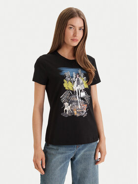 DKNY DKNY T-krekls P61M0WNA Melns Regular Fit