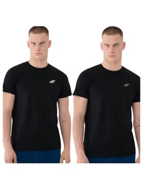4F 4F T-shirt 4FWAW25TTSHM3458-020S Nero Regular Fit