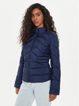 Guess Guess Μπουφάν μεταβατικό Juliane W4YL39 WGAE2 Σκούρο μπλε Regular Fit