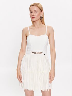 Rinascimento Rinascimento Kokteilinė suknelė CFC0114543003 Balta Regular Fit