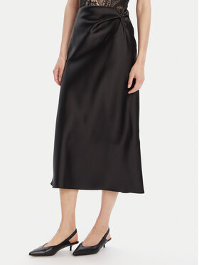 Rinascimento Rinascimento Midi szoknya CFC0125416003 Fekete Regular Fit