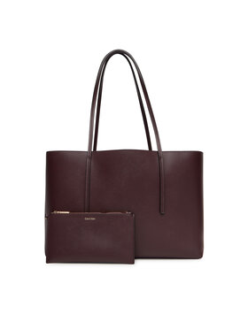 Calvin Klein Calvin Klein Torebka Foil Logo Tote W/Pouch LV04F3274G Bordowy