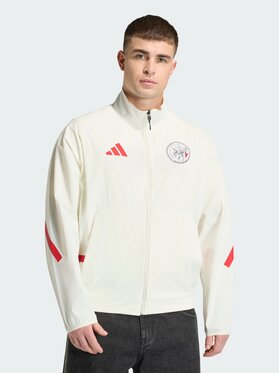 adidas adidas Kurtka wielofunkcyjna Ajax Amsterdam Z.N.E. Anthem Biały Loose Fit