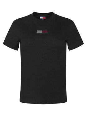 Tommy Jeans Tommy Jeans T-Shirt Party Flag DW0DW21965 Μαύρο Regular Fit
