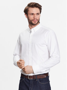 Boss Boss Marškiniai 50490412 Balta Casual Fit