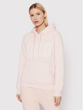 Ugg Ugg Felpa Rey Fuzzy Logo 1121385 Rosa Relaxed Fit