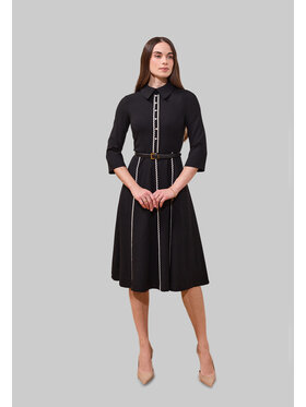 Kasia Zapała Kasia Zapała Sukienka codzienna Jovita Czarny Slim Fit
