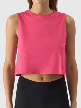 4F 4F Tank top 4FWSS24TSLEF071-54S Różowy Slim Fit