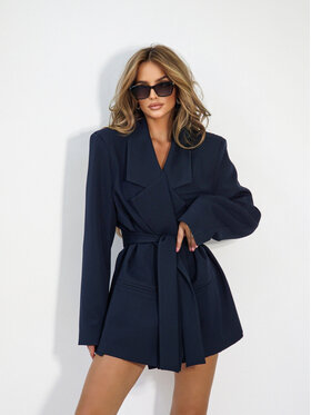 LilaLou LilaLou Marynarka About You Granatowy Oversize