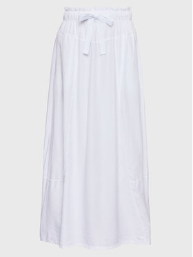 Deha Deha Пола тип трапец Gonna Lunga D83196 Бял Regular Fit