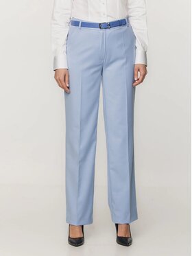 Willsoor Willsoor Spodnie damskie 67953 Niebieski Regular Fit