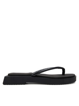 Calvin Klein Jeans Calvin Klein Jeans Джапанки Sq Low Wedge Sandal Stitch YW0YW01716 Черен