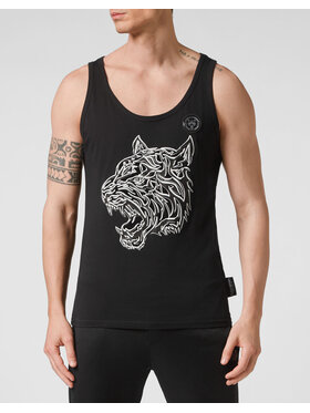 Plein Sport Plein Sport Tank top 1253 Czarny Regular Fit