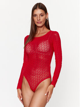 Guess Guess Bodi O3BM11 KBXA0 Rdeča Slim Fit
