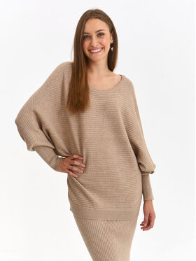 Top Secret Top Secret Sweter SSW3604BE Beżowy Loose Fit