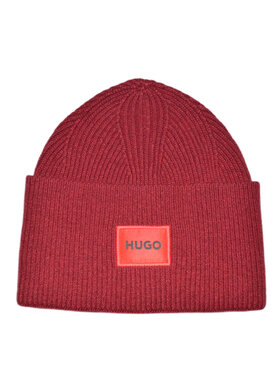 BOSS Boss Czapka Beanie Czerwony