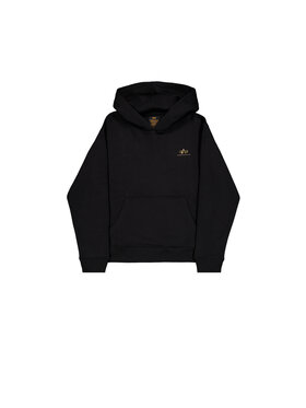 Alpha Industries Alpha Industries Bluza Basic Small Logo TPU Hoodie Czarny Regular Fit