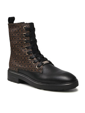 Calvin Klein Calvin Klein Stivaletti Cleat Biker Boot Mono Mix HW0HW00561 Nero