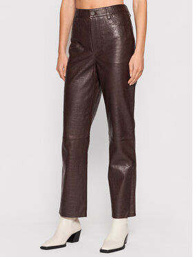 Gestuz Gestuz Nahkpüksid Sally 10905552 Pruun Regular Fit