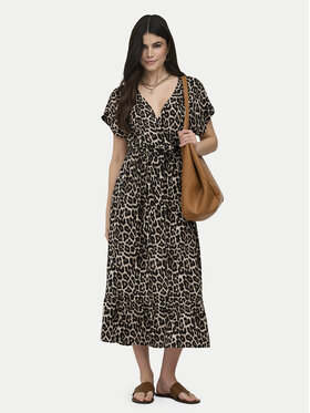 ONLY ONLY Kleid für den Alltag Zilla Adele 15357778 Dunkelbeige Regular Fit
