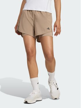 adidas adidas Szorty sportowe AEROREADY Brązowy Regular Fit