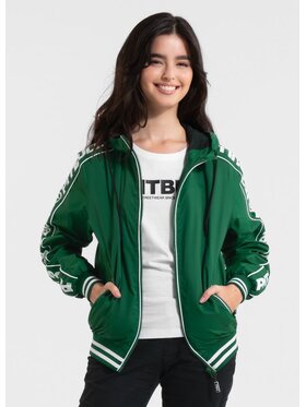 PITBULL PITBULL Kurtka przejściowa Kurtka przejściowa damska z kapturem WHITEWOOD XL Zielony Regular Fit