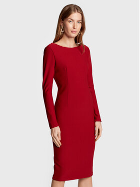 Marciano Guess Marciano Guess Коктейлна рокля 2BGK46 6869Z Червен Slim Fit