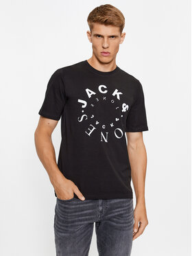 Jack&Jones Jack&Jones Тишърт 12242554 Черен Regular Fit