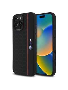 BMW Motorsport BMW Motorsport Etui na telefon Silicone Hexagon Red Line Czerwony