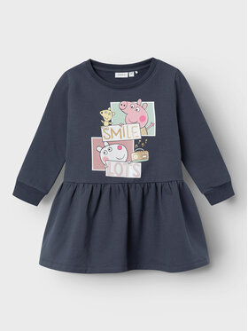 NAME IT NAME IT Každodenné šaty PEPPA PIG Namma 13231078 Tmavomodrá Regular Fit