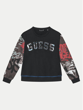 Guess Guess Світшот L5RQ01 KA6R4 Чорний Regular Fit