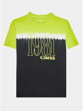 Guess Guess Футболка L3YI18 K8HM3 Зелений Regular Fit