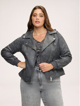 Fiorella Rubino Fiorella Rubino Giacca in similpelle R376T001382N013 Grigio Regular Fit