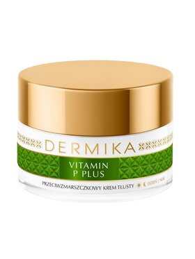 Dermika Dermika Dermika Vitamin P Plus hipoalergiczny krem tłusty na dzień i na noc 50ml Zestaw kosmetyków