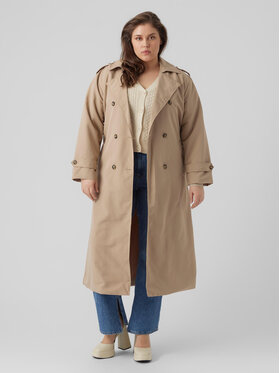 Vero Moda Curve Vero Moda Curve Trenčkot 10287234 Rjava Regular Fit