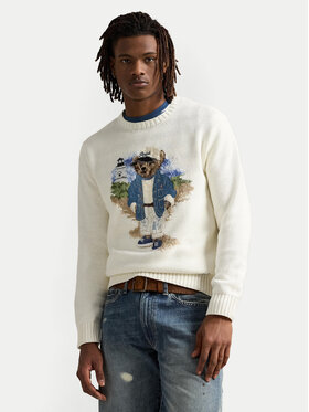 Polo Ralph Lauren Polo Ralph Lauren Pulover 710964797001 Alb Regular Fit
