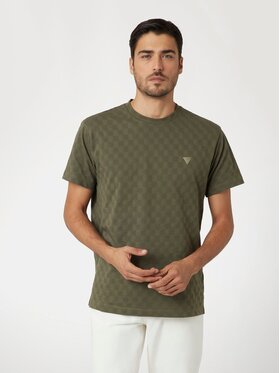 Guess Guess T-Shirt 168001 Zielony Classic Fit