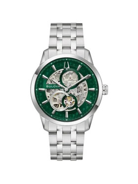 Bulova Bulova Zegarek 96A329 Srebrny