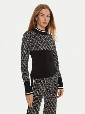 Guess Guess Pullover W3BR81 Z37K0 Schwarz Slim Fit