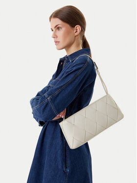 Calvin Klein Calvin Klein Torebka Ck Woven Elongated Shoulder Bag K60K612992 Biały