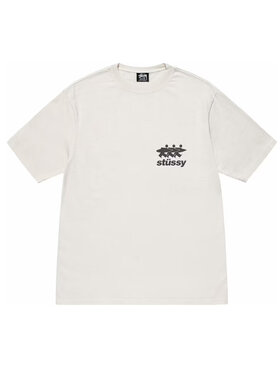 Stüssy Stüssy T-Shirt Surfwalk Pigment Dyed Tee Beżowy Casual Fit